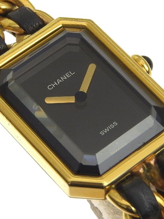 CHANEL Premiere S Watches H0001 black/gold blackDial Plated Gold/leather Q... main image 14